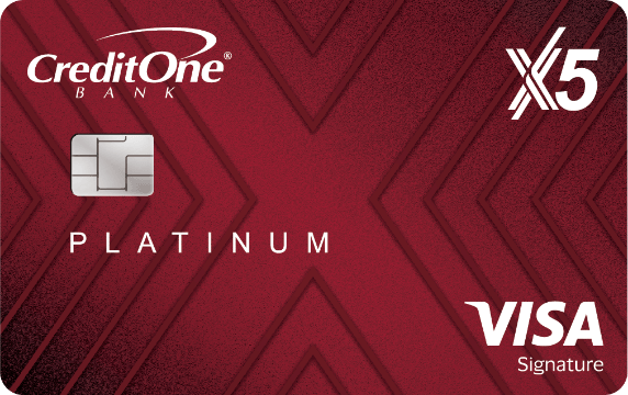 Credit One Bank Platinum X5 Visa Signature Card
